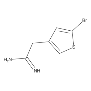 2-(5-Bromothiophen-3-yl)ethanimidamide Structure