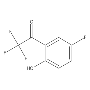 2,2,2-Trifluoro-1-(5-fluoro-2-hydroxyphenyl)ethan-1-one结构式