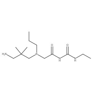 Acetamide, 2-[(3-amino-2,2-dimethylpropyl)propylamino]-N-[(ethylamino)carbonyl]-结构式