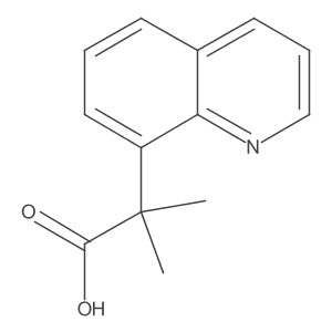 2-Methyl-2-(quinolin-8-yl)propanoic acid结构式
