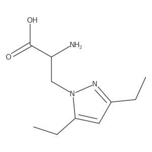 2-amino-3-(3,5-diethyl-1H-pyrazol-1-yl)propanoic acid Structure