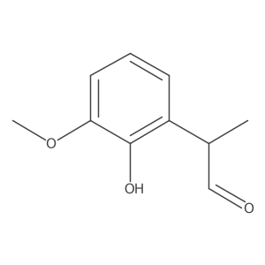 2-(2-Hydroxy-3-methoxyphenyl)propanal结构式