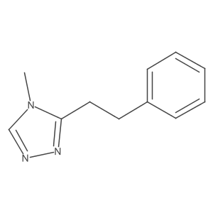 4-methyl-3-(2-phenylethyl)-4H-1,2,4-triazole结构式