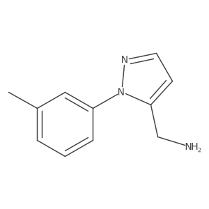 [1-(3-methylphenyl)-1H-pyrazol-5-yl]methanamine Structure