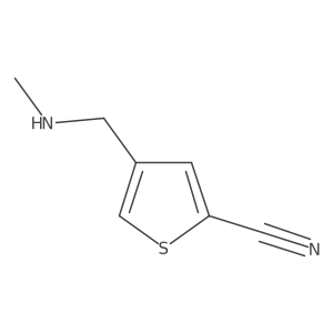 4-[(Methylamino)methyl]thiophene-2-carbonitrile结构式