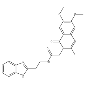 N-[2-(1H-1,3-benzimidazol-2-yl)ethyl]-2-[6,7-dimethoxy-2-methyl-4-oxo-3(4H)-quinazolinyl]acetamide Structure