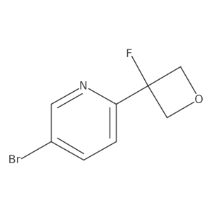 5-Bromo-2-(3-fluorooxetan-3-yl)pyridine结构式