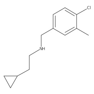 [(4-Chloro-3-methylphenyl)methyl](2-cyclopropylethyl)amine Structure