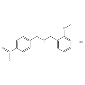 (2-Methoxybenzyl)(4-nitrobenzyl)amine hydrobromide Structure