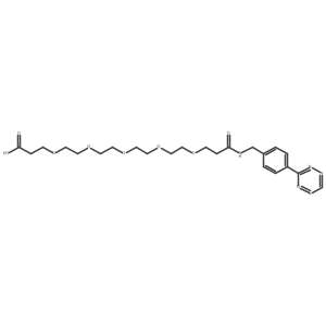 Me-Tetrazine-PEG4-amine HCl salt Structure
