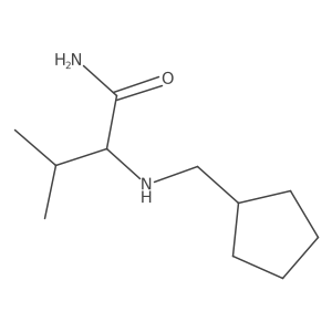 2-[(Cyclopentylmethyl)amino]-3-methylbutanamide Structure