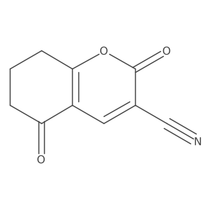 2H-1-Benzopyran-3-carbonitrile, 5,6,7,8-tetrahydro-2,5-dioxo-结构式