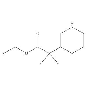 Difluoro-piperidin-3-yl-acetic acid ethyl ester结构式