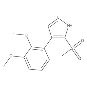 4-(2,3-Dimethoxyphenyl)-3-(methylsulfonyl)-1H-pyrazole Structure