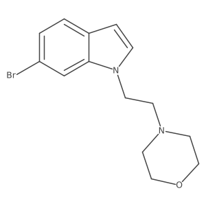 6-Bromo-1-[2-(4-morpholinyl)ethyl]-1h-indole结构式