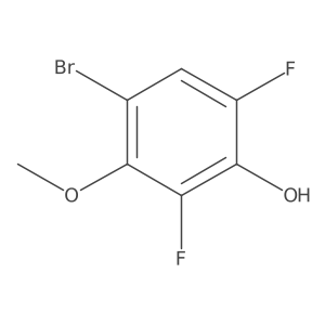 4-Bromo-2,6-difluoro-3-methoxyphenol Structure