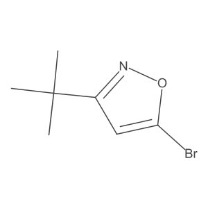 5-Bromo-3-tert-butyl-1,2-oxazole结构式