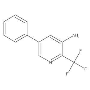 3-Amino-5-phenyl-2-(trifluoromethyl)pyridine结构式