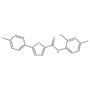N-(2-chloro-4-methylphenyl)-5-(4-fluorophenyl)oxazole-2-carboxamide Structure