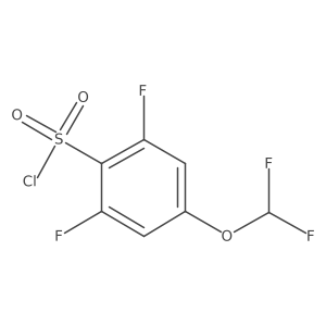 4-(Difluoromethoxy)-2,6-difluorobenzene-1-sulfonyl chloride结构式