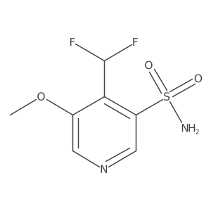 4-(Difluoromethyl)-5-methoxypyridine-3-sulfonamide结构式