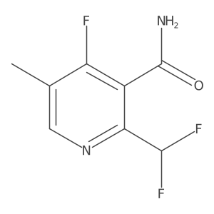 2-(Difluoromethyl)-4-fluoro-5-methylpyridine-3-carboxamide结构式