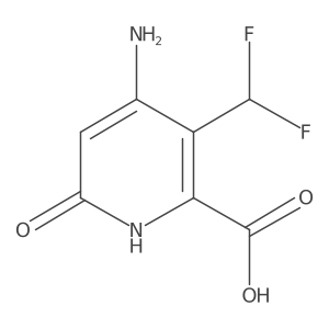4-Amino-3-(difluoromethyl)-6-hydroxypicolinic acid结构式