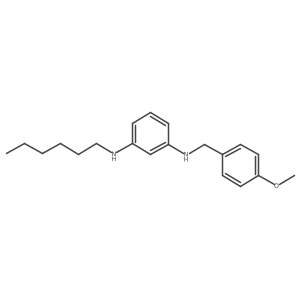 N1-(n-Hexyl)-N3-(4-methoxybenzyl)-phenylene-1,3-diamine结构式
