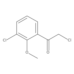 2-Chloro-1-(3-chloro-2-methoxyphenyl)ethan-1-one Structure