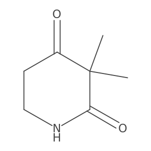 3,3-Dimethylpiperidine-2,4-dione Structure
