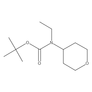 Tert-butyl N-ethyl-N-(oxan-4-YL)carbamate结构式