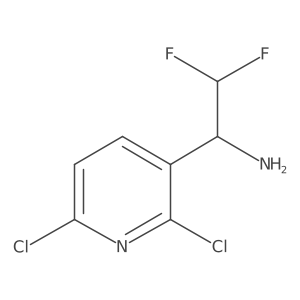 1-(2,6-Dichloropyridin-3-yl)-2,2-difluoroethan-1-amine Structure