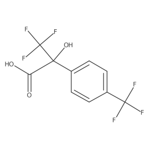 3,3,3-Trifluoro-2-hydroxy-2-(4-trifluoromethylphenyl)propionic acid结构式