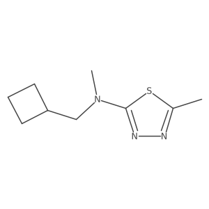 N-(cyclobutylmethyl)-N,5-dimethyl-1,3,4-thiadiazol-2-amine Structure