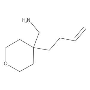 [4-(But-3-en-1-yl)oxan-4-yl]methanamine Structure