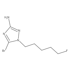 5-bromo-1-(5-fluoropentyl)-1H-1,2,4-triazol-3-amine Structure