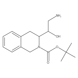 tert-Butyl (S)-3-((R)-2-amino-1-hydroxyethyl)-3,4-dihydroisoquinoline-2(1H)-carboxylate Structure