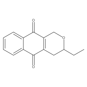 3-Ethyl-3,4-dihydro-1H-naphtho[2,3-c]pyran-5,10-dione Structure