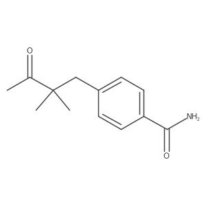 4-(2,2-Dimethyl-3-oxobutyl)benzamide Structure