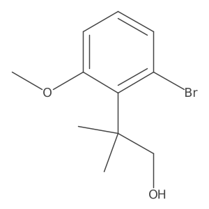 2-(2-Bromo-6-methoxyphenyl)-2-methylpropan-1-ol Structure