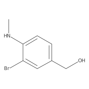 (3-Bromo-4-(methylamino)phenyl)methanol Structure