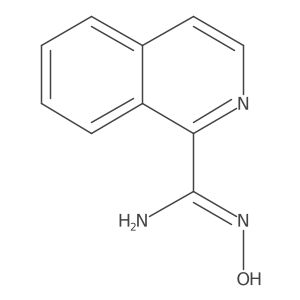 N-Hydroxyisoquinoline-1-carboximidamide结构式