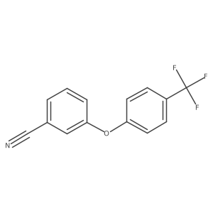 3-(4-(Trifluoromethyl)phenoxy)benzonitrile结构式