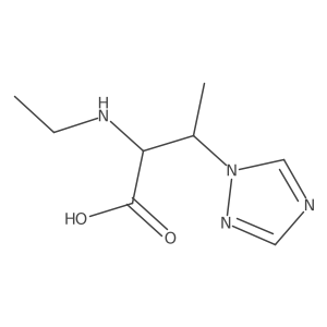 2-(ethylamino)-3-(1H-1,2,4-triazol-1-yl)butanoic acid Structure