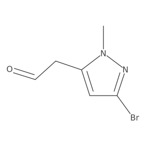 2-(3-bromo-1-methyl-1H-pyrazol-5-yl)acetaldehyde Structure