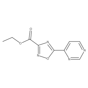 Ethyl 5-(pyrimidin-4-yl)-1,2,4-oxadiazole-3-carboxylate Structure