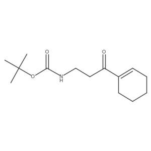 tert-butyl N-[3-(cyclohex-1-en-1-yl)-3-oxopropyl]carbamate Structure