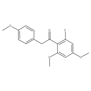 1-(2-Fluoro-4,6-dimethoxyphenyl)-2-(4-methoxyphenyl)ethanone结构式