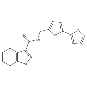 N-((5-(thiophen-2-yl)furan-2-yl)methyl)-4,5,6,7-tetrahydrobenzo[d]isoxazole-3-carboxamide Structure