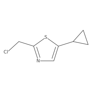 2-(Chloromethyl)-5-cyclopropylthiazole结构式